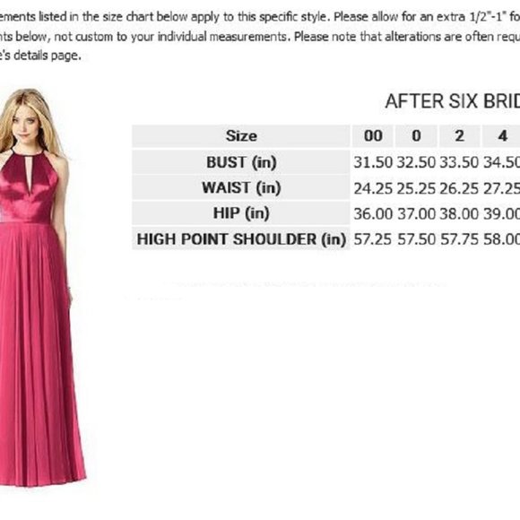 After Six 6705...Full Length, Halter, V-Neck Dress...Midnight....Size 2....NWT - Picture 3 of 4